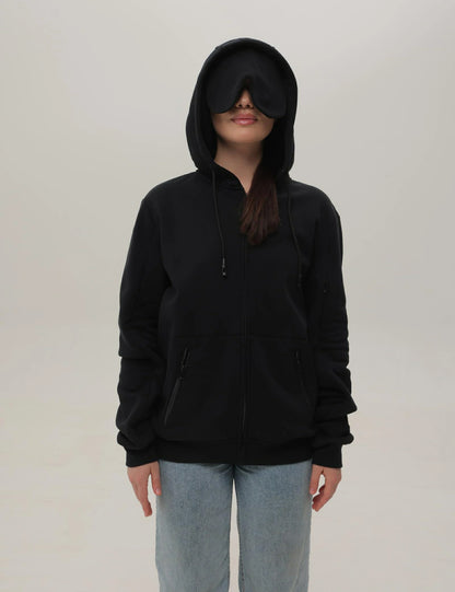 Relexit® Dialysis Hoodie with Built-In Eye Mask & Port Access Zippers
