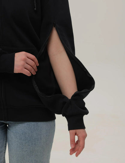 Relexit® Dialysis Hoodie with Built-In Eye Mask & Port Access Zippers