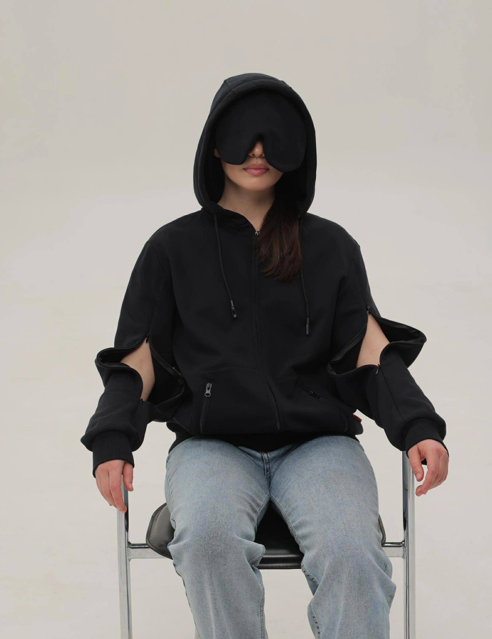 Relexit® Dialysis Hoodie with Built-In Eye Mask & Port Access Zippers