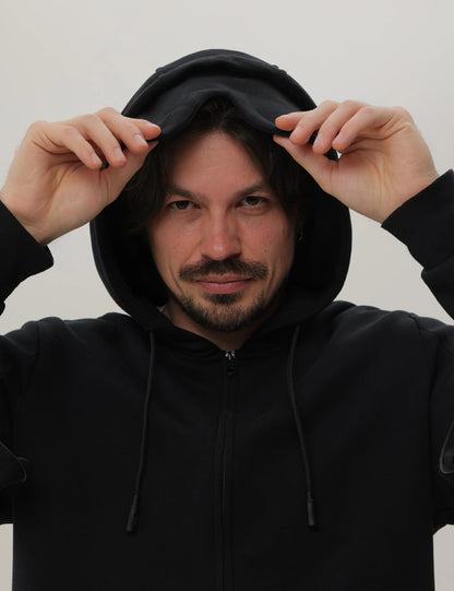 Relexit® Dialysis Hoodie with Built-In Eye Mask & Port Access Zippers
