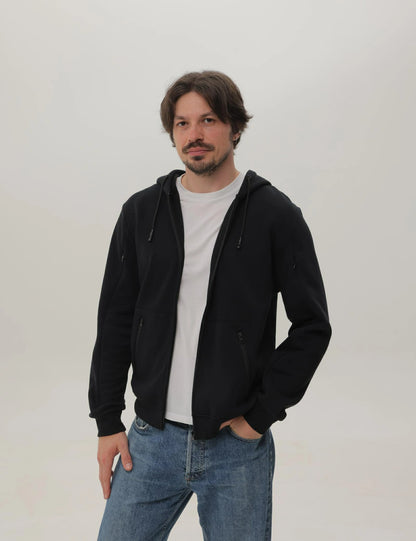 Relexit® Dialysis Hoodie with Built-In Eye Mask & Port Access Zippers