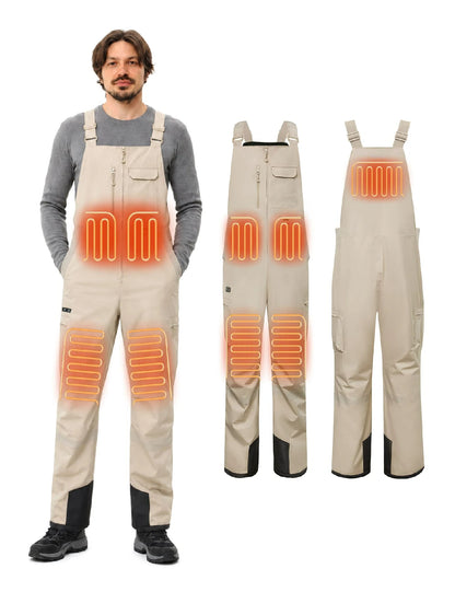 Men's Reflection Heated Bib Overalls with 12V 16000mah Battery