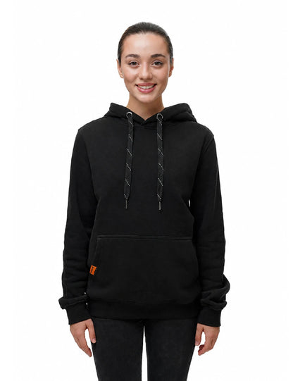 Women's Dual-Control Heated Pullover Hoodie with 12V Battery