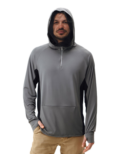 Men's UPF 50+ Sun Protection Bug Jacket - Grey