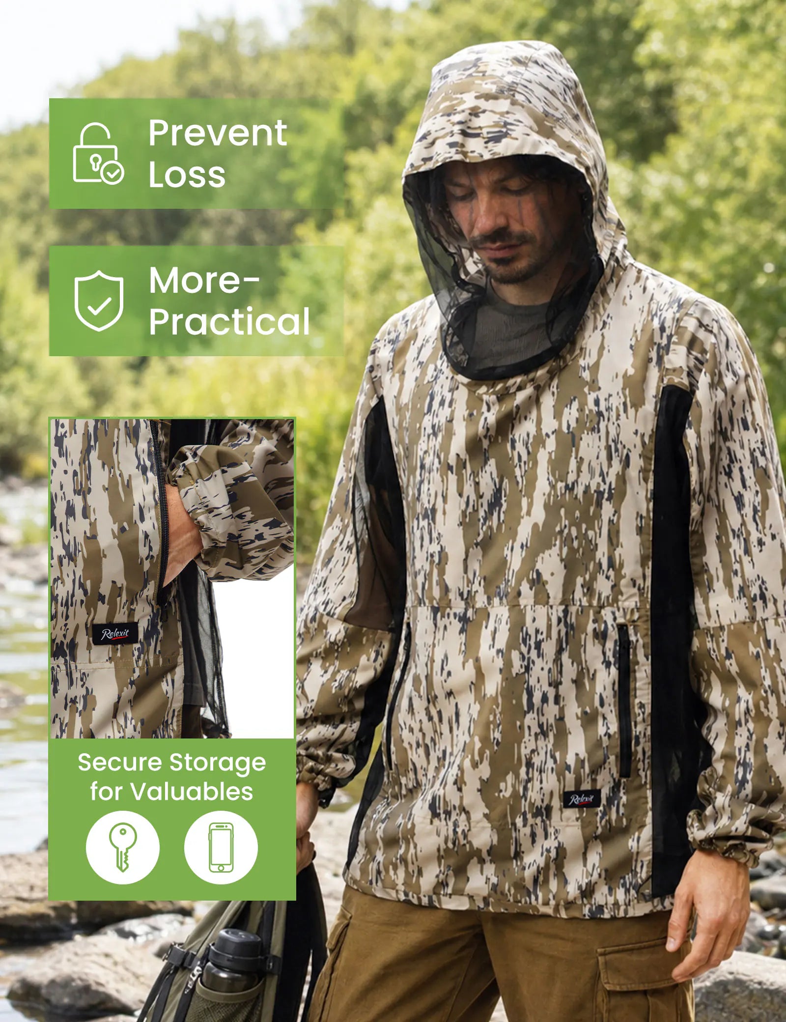 Relexit® Heavy-Duty Mesh Mosquito & Bug Jacket