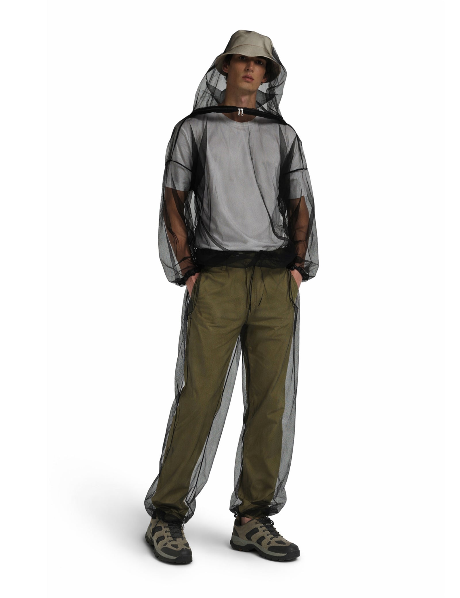 Unisex Chemical-Free Bug Proof Mosquito Suit - Black