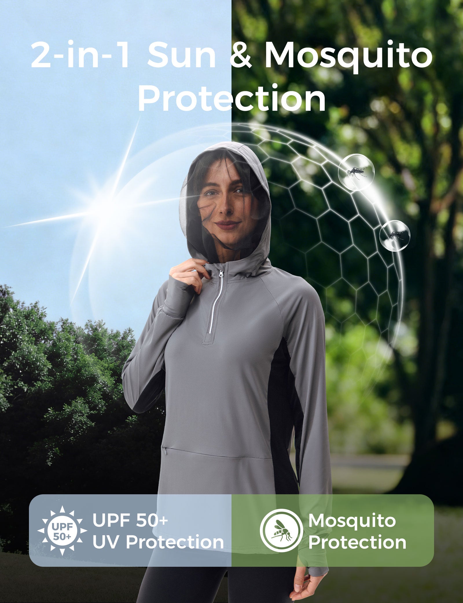 Women's UPF 50+ Sun Protection Bug Jacket