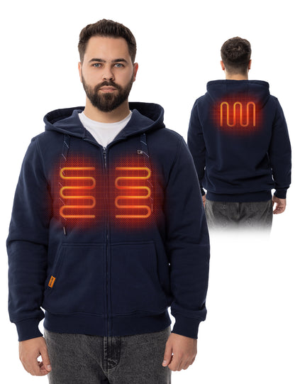 Men's Heated Hoodie - Navy