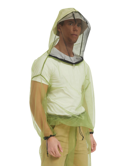 Unisex Chemical-Free Bug Proof Mosquito Jacket - Green