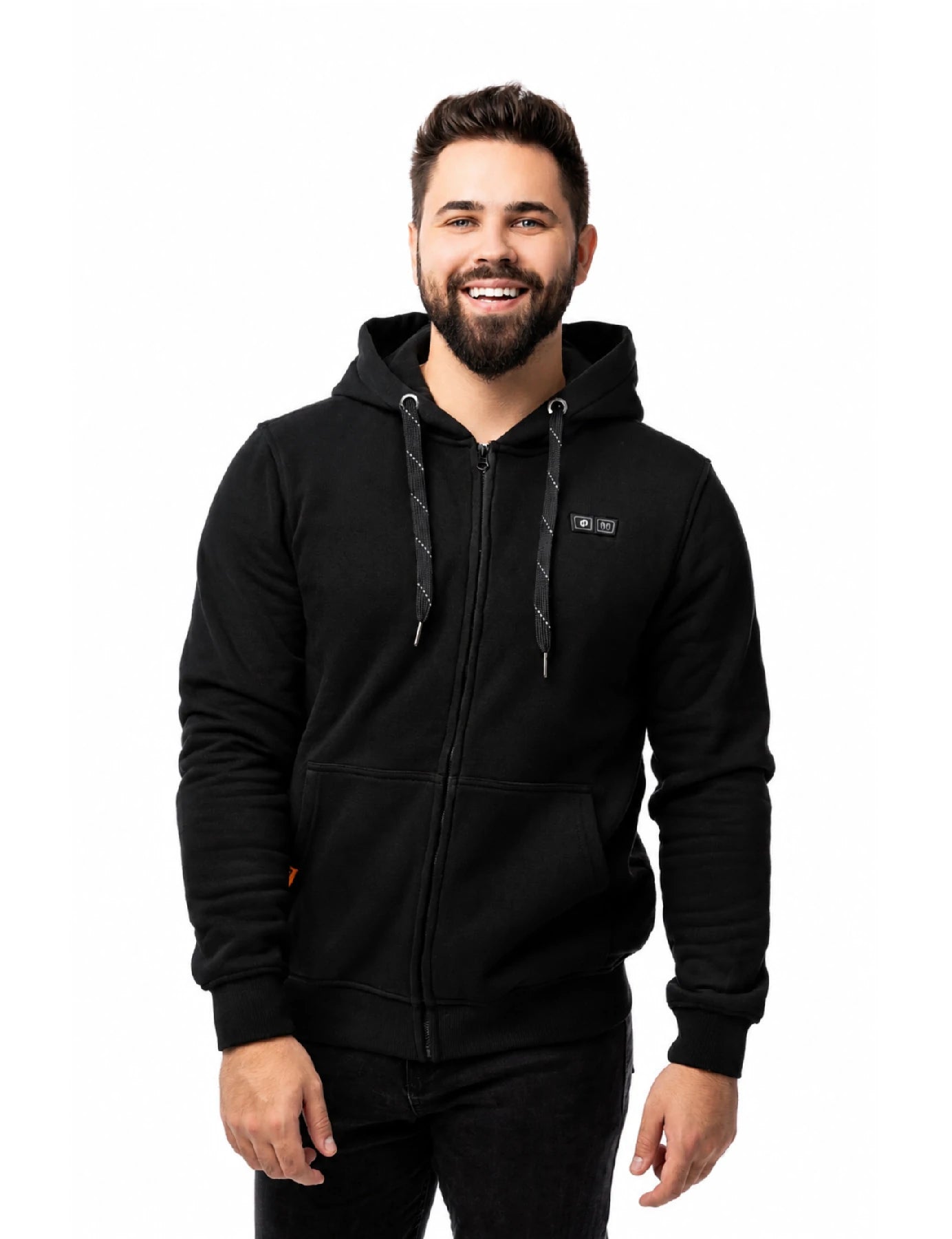 Sweat à capuche chauffant unisexe - Noir 