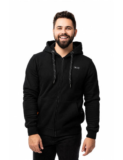Sweat à capuche chauffant unisexe - Noir 