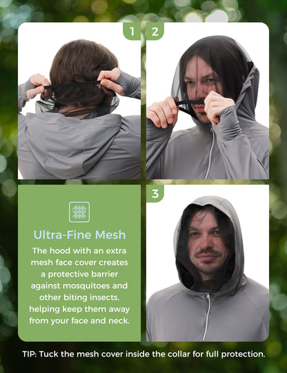 Men's UPF 50+ Sun Protection Bug Jacket