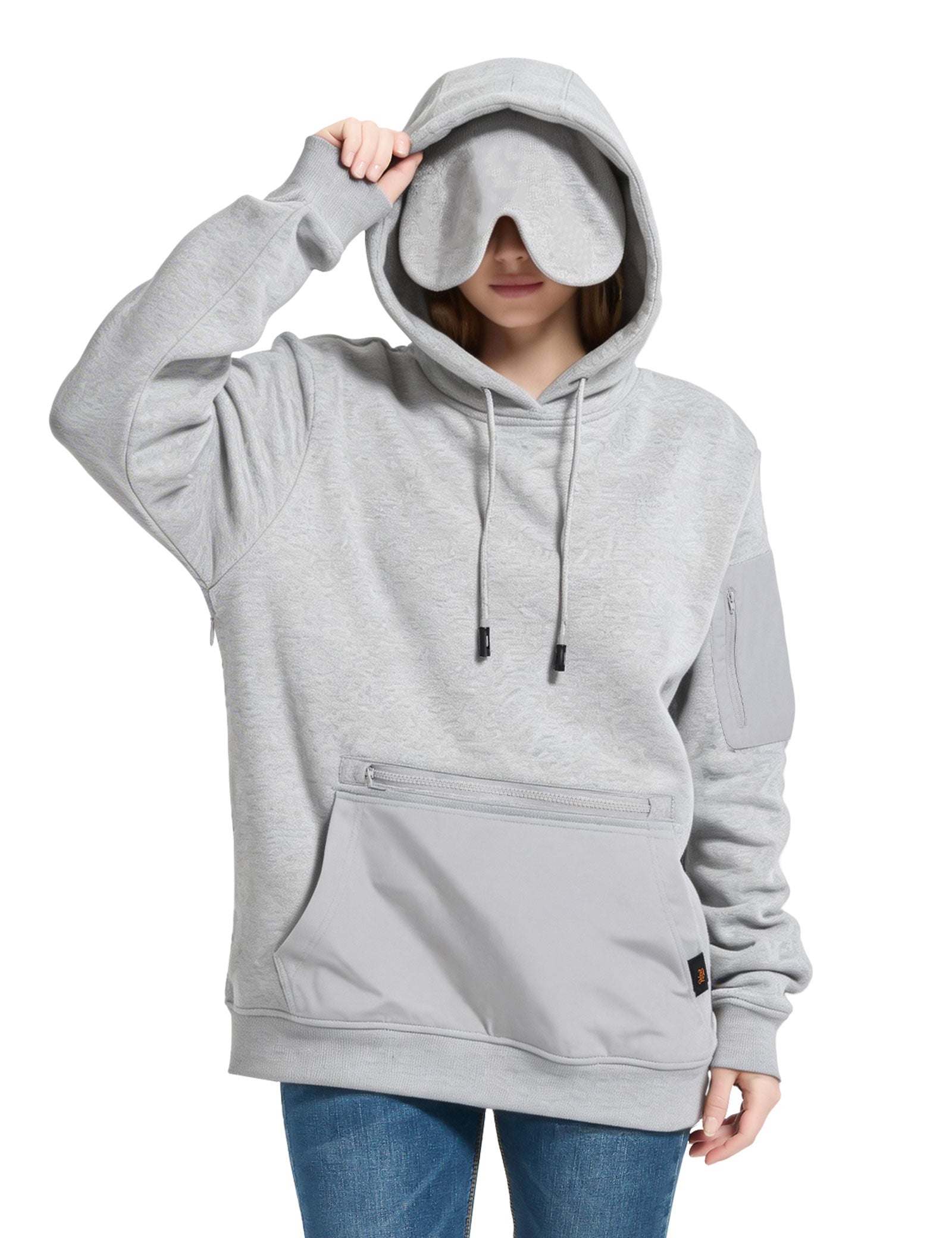 Relexit® All-in-One Airplane Travel Hoodie with Built-in Eye Mask