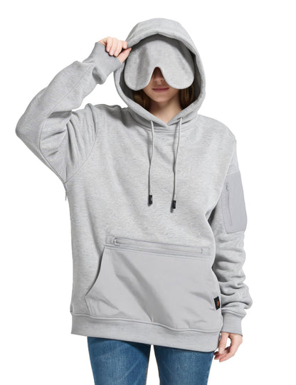 Relexit® All-in-One Airplane Travel Hoodie with Built-in Eye Mask