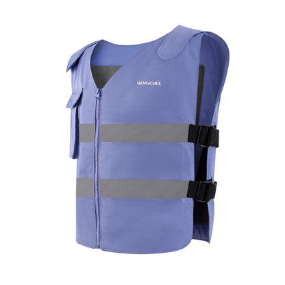 Reflective Cooling Vest with 12 Ice Packs