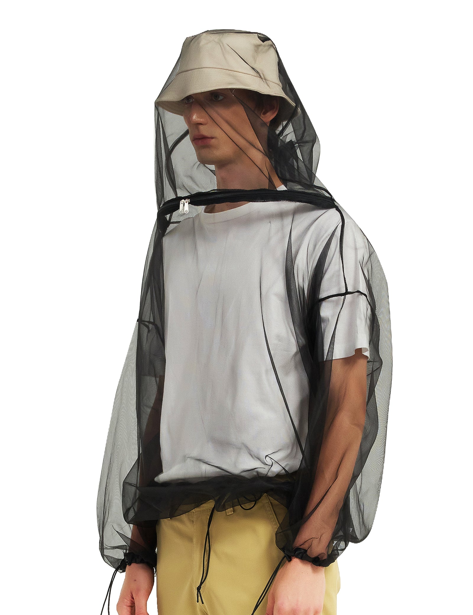 Unisex Chemical-Free Bug Proof Mosquito Jacket - Black