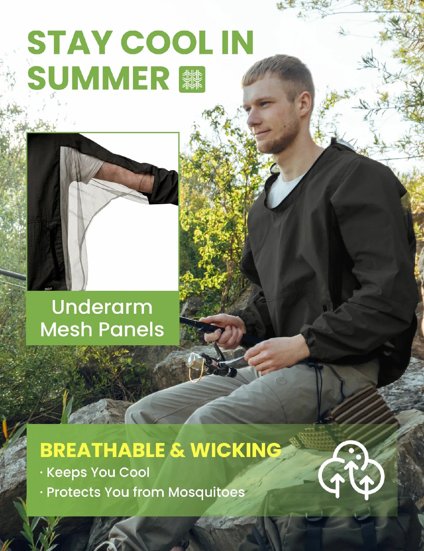 Relexit® Heavy-Duty Mesh Mosquito & Bug Jacket