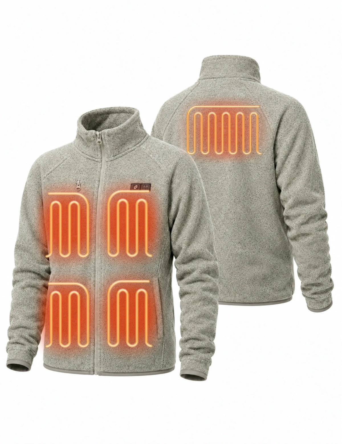 Women's Dual Control Heated Fleece Jacket with 12V 16000mah Battery