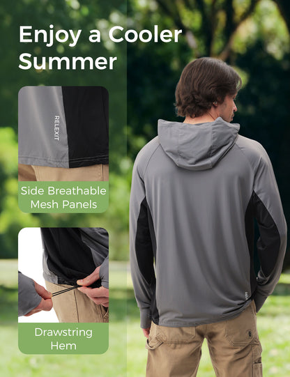 Men's UPF 50+ Sun Protection Bug Jacket - Grey