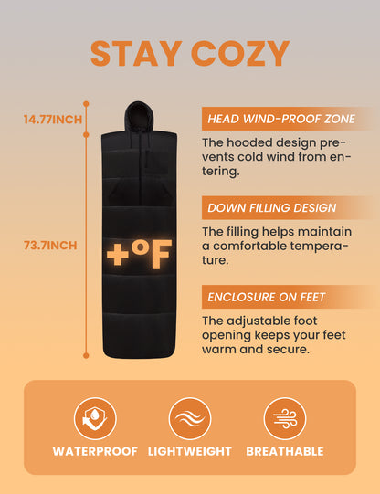 Relexit Wearable Sleeping Bag - Black