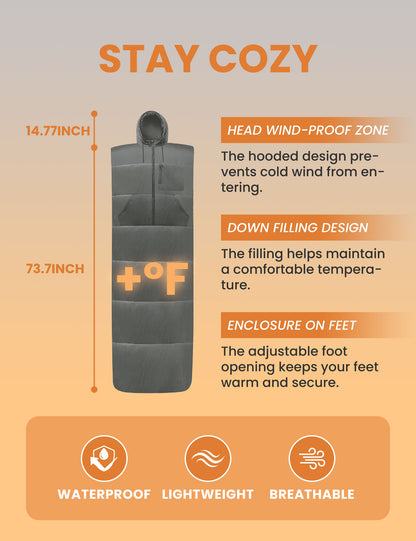 Relexit Wearable Sleeping Bag - Grey