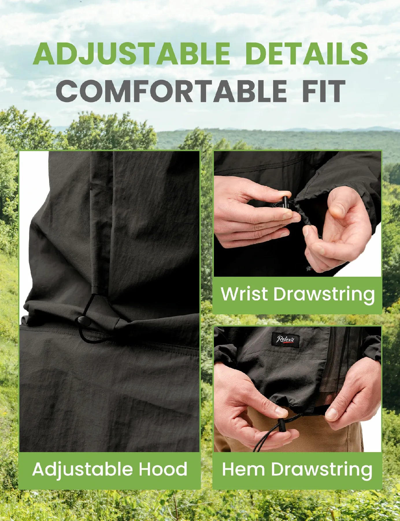 Relexit® Heavy-Duty Mesh Mosquito & Bug Jacket