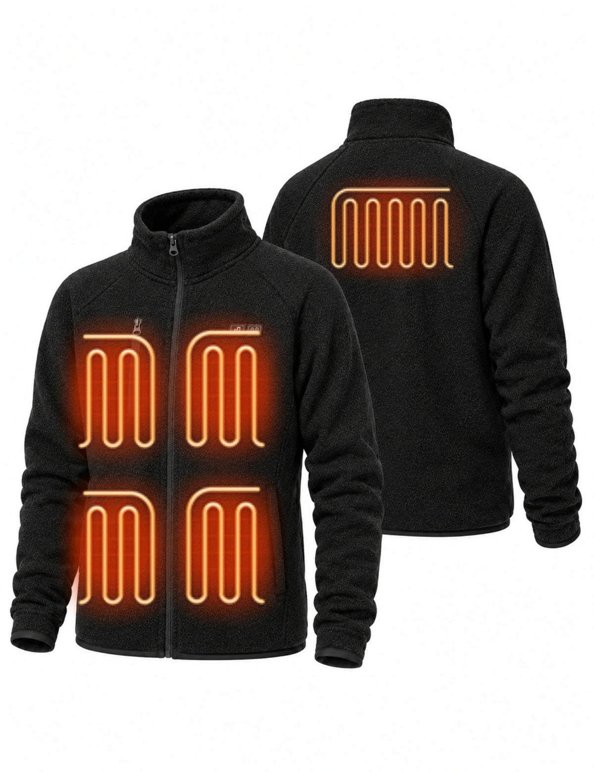 Women's Dual Control Heated Fleece Jacket with 12V 16000mah Battery