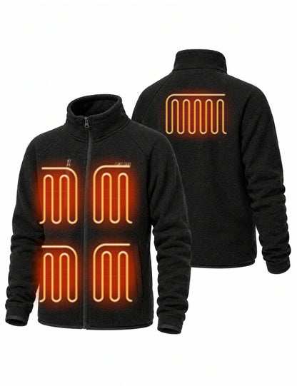 Women's Dual Control Heated Fleece Jacket with 12V 16000mah Battery