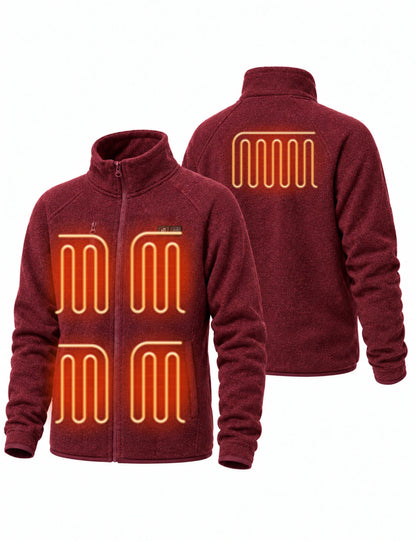 Women's Dual Control Heated Fleece Jacket with 12V 16000mah Battery