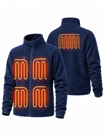 Women's Dual Control Heated Fleece Jacket with 12V 16000mah Battery