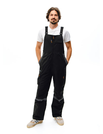 Men's Reflection Heated Bib Overalls with 12V 16000mah Battery