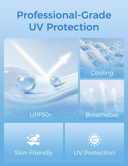 Men's UPF 50+ Sun Protection Bug Jacket - Blue