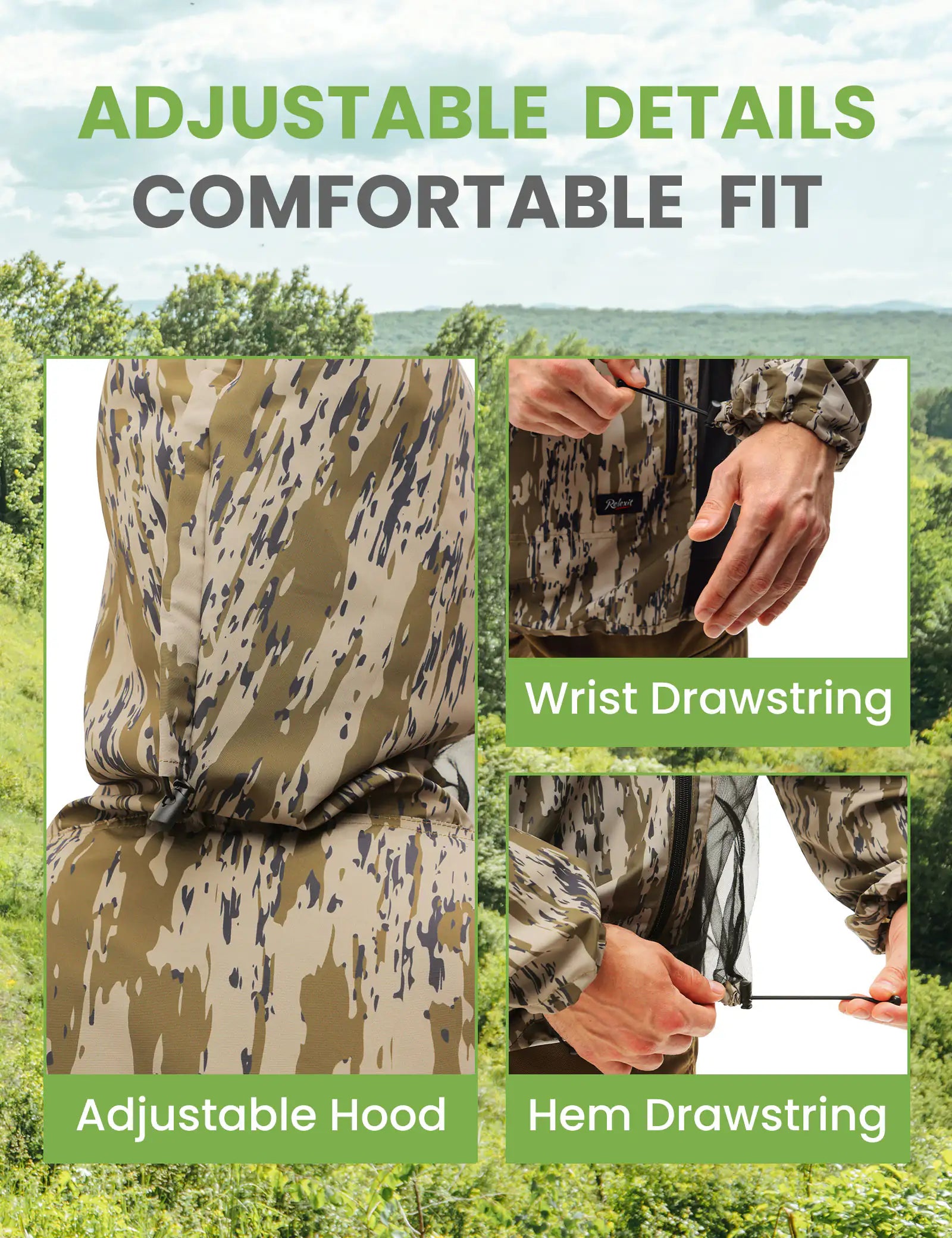 Relexit® Heavy-Duty Mesh Mosquito & Bug Jacket