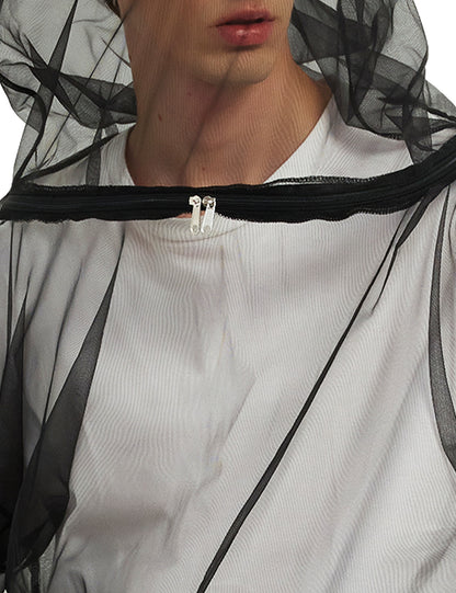 Unisex Chemical-Free Bug Proof Mosquito Jacket - Black