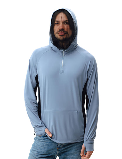 Men's UPF 50+ Sun Protection Bug Jacket - Blue