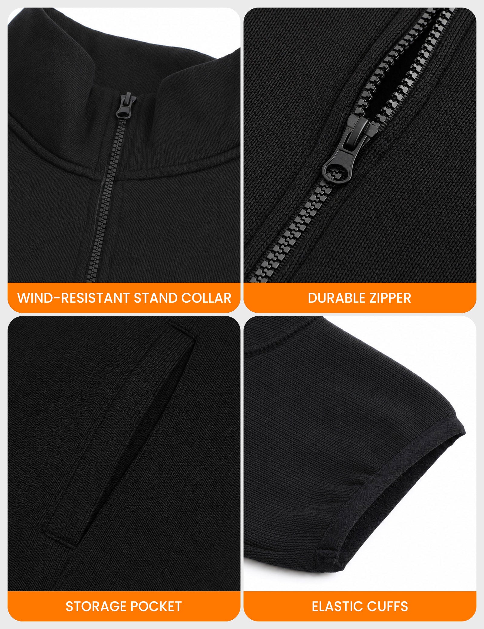 Veste polaire chauffante homme - Noir 