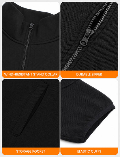 Veste polaire chauffante homme - Noir 