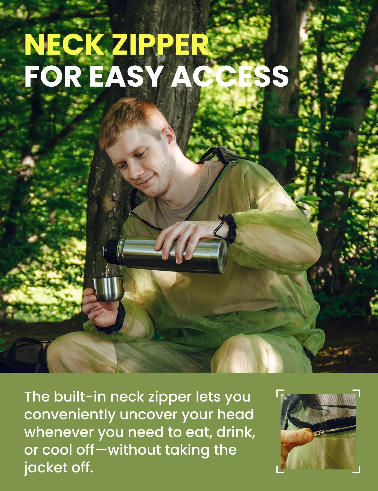 Costume anti-moustique unisexe 