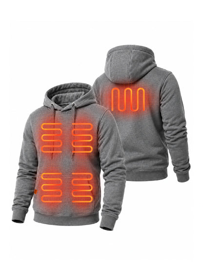Women's Dual-Control Heated Pullover Hoodie with 12V 16000mah Battery