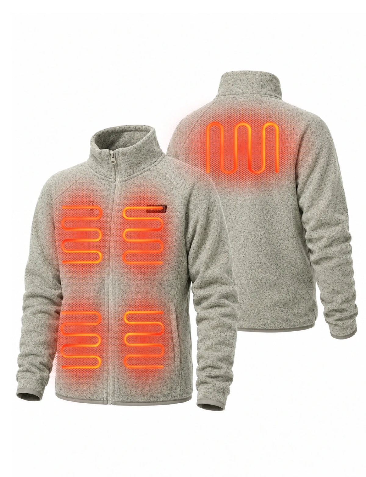 Women's Dual Control Heated Fleece Jacket with 12V 16000mah Battery
