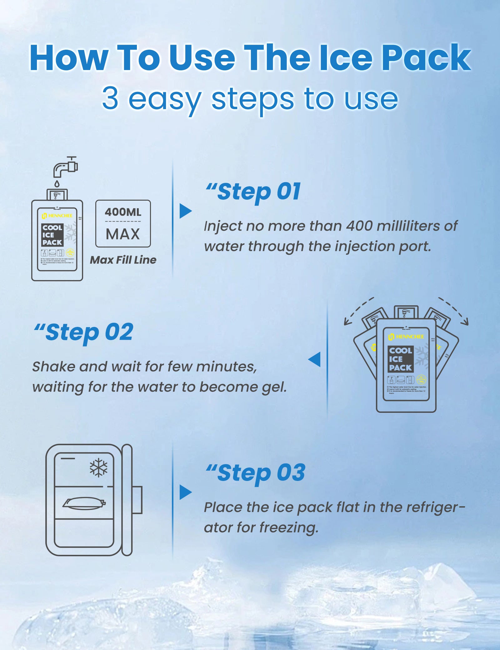 Reflective Cooling Vest with 12 Ice Packs - Grey