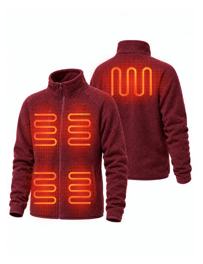 Women's Dual Control Heated Fleece Jacket with 12V 16000mah Battery