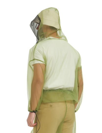 Unisex Chemical-Free Bug Proof Mosquito Jacket - Green