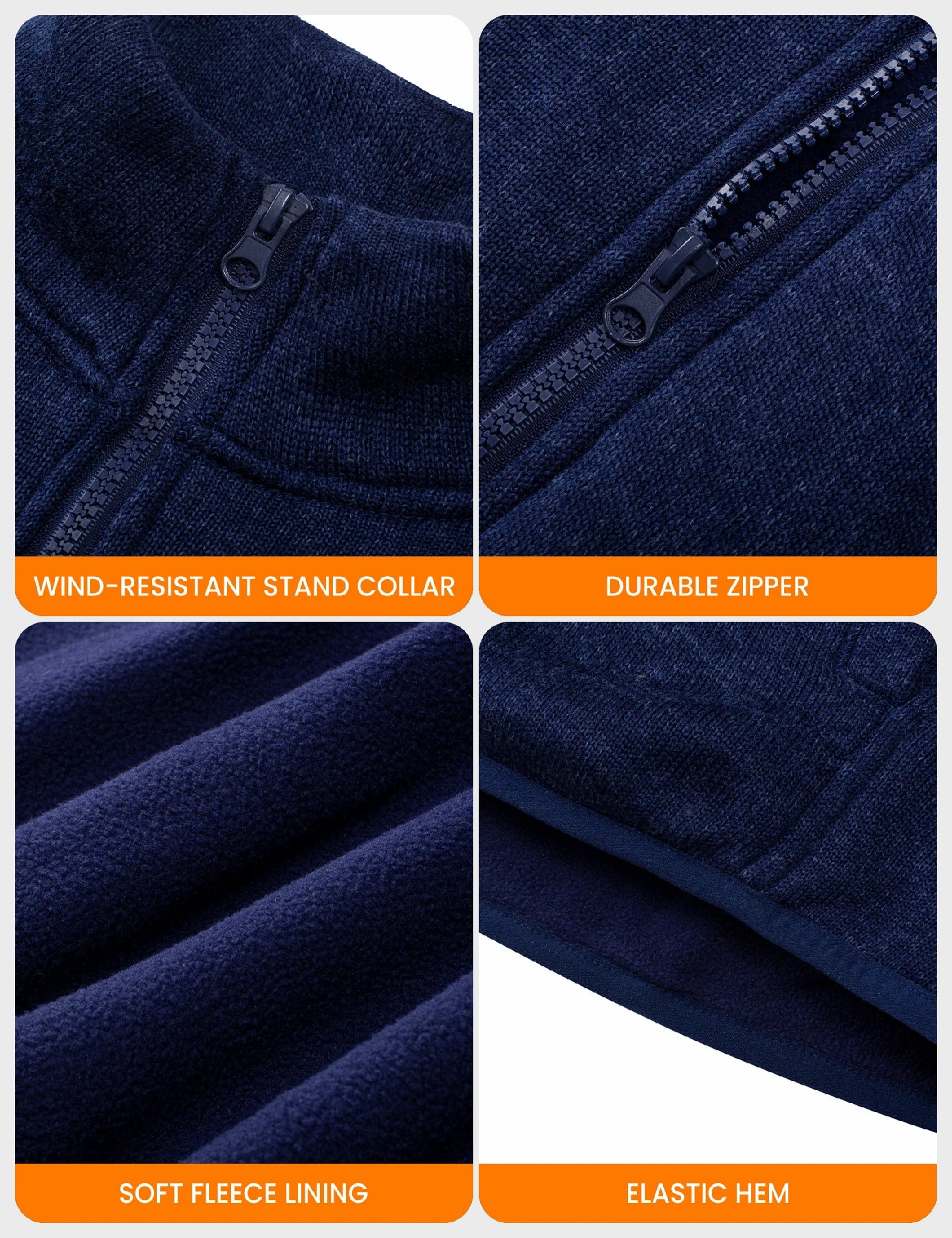 Veste polaire chauffante homme - Noir 