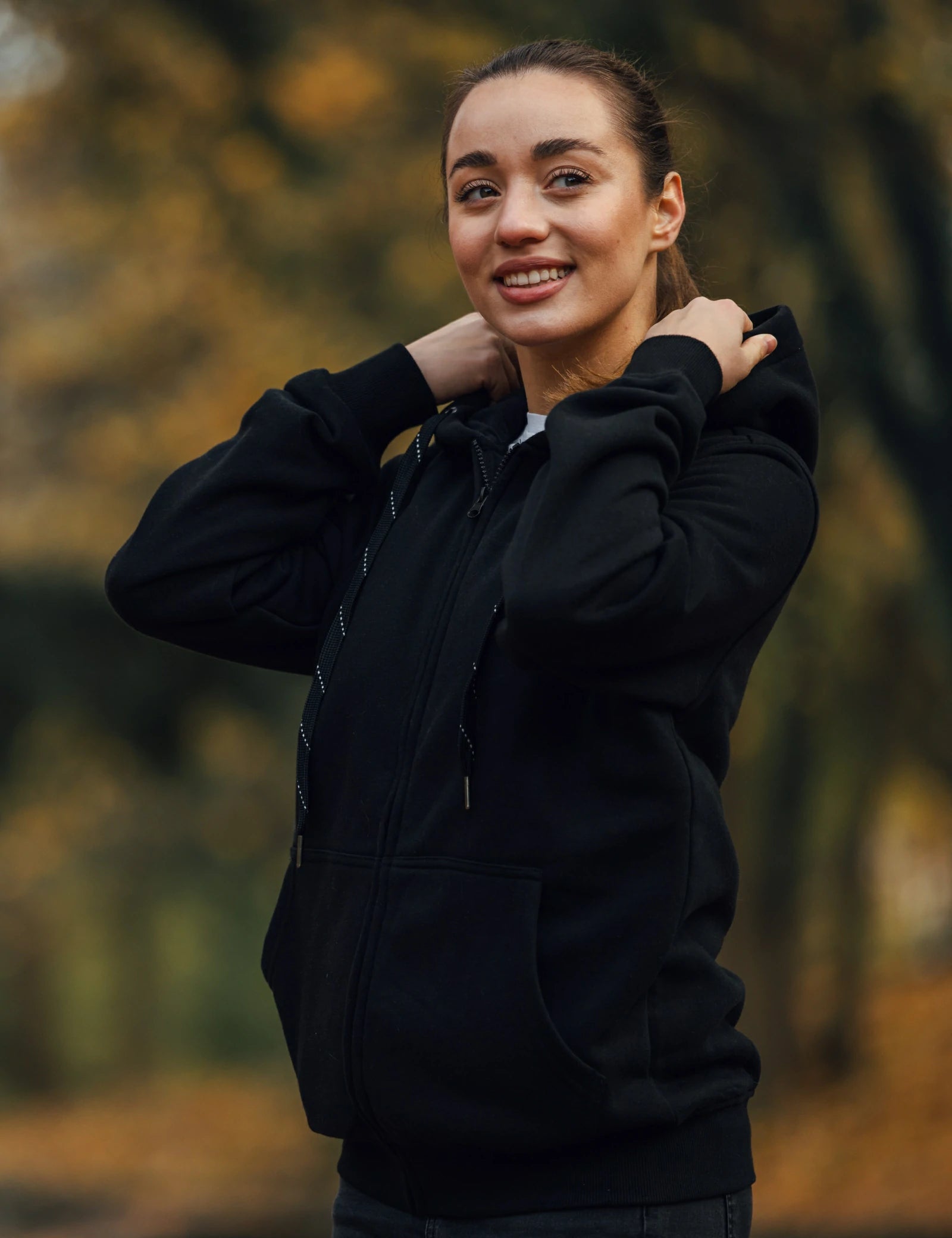 Women's Dual-Control Heated Pullover Hoodie with 12V Battery