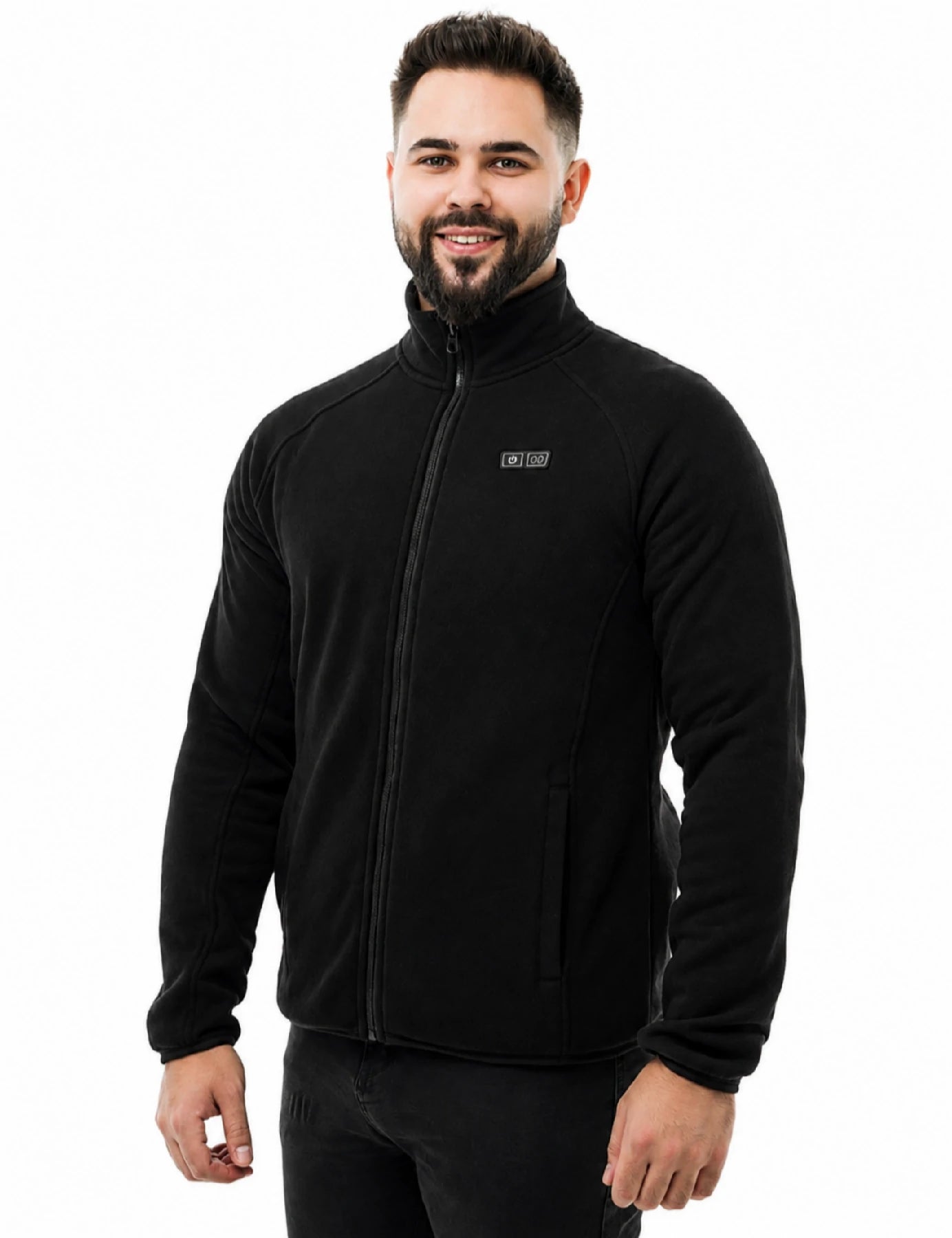 Veste polaire chauffante homme - Noir 