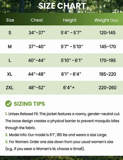 Relexit® Heavy-Duty Mesh Mosquito & Bug Jacket
