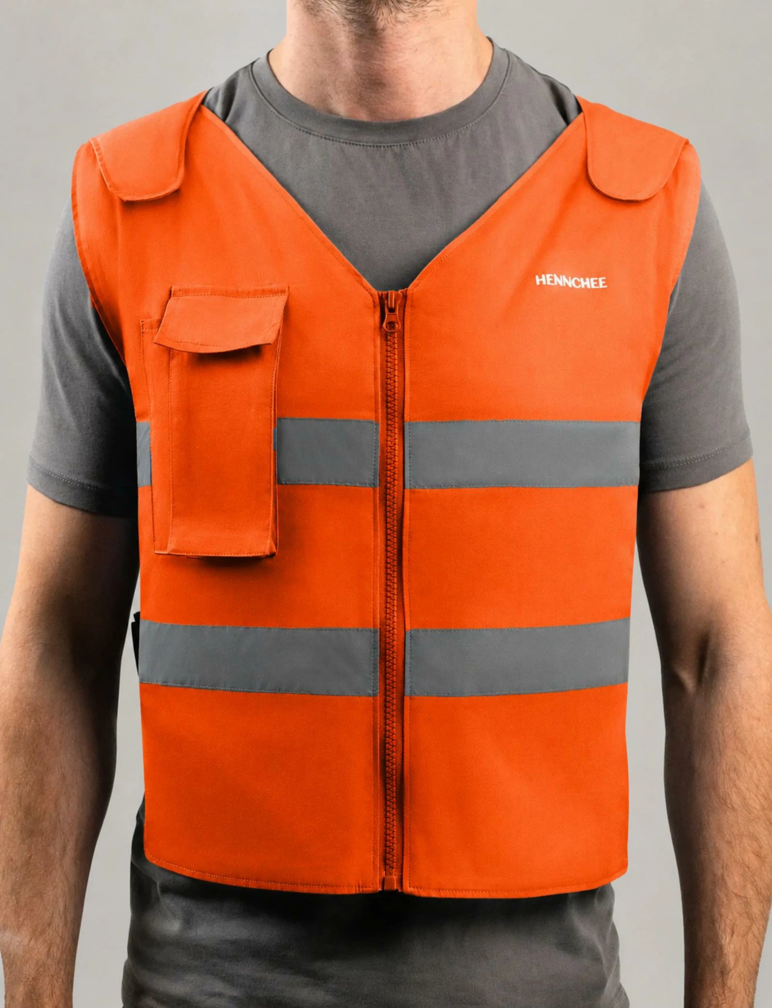 Reflective Cooling Vest with 12 Ice Packs - Blue