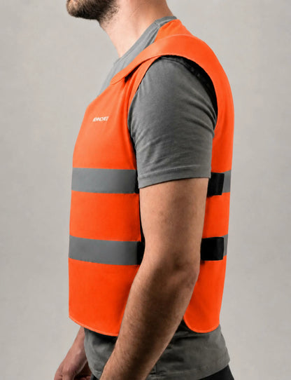 Reflective Cooling Vest with 12 Ice Packs - Blue