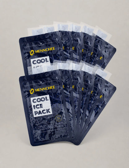 Reflective Cooling Vest with 12 Ice Packs - Blue